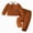 Brown, variant on zuwimk Kids Toddler Boy Gentleman Outfits Button Down Shirt Suspender Pant Wedding Formal Church Suit Dress Birthday Clothes(12-18 Months,Brown)