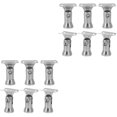 thumbnail image 1 of EcoNesxp 12pcs Stainless Steel Handrail Brackets Stair Railing Brackets Handrail Stair Brackets Durable and Long Lasting, 1 of 5