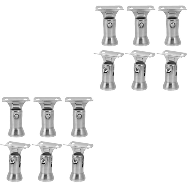 EcoNesxp 12pcs Stainless Steel Handrail Brackets Stair Railing Brackets Handrail Stair Brackets Durable and Long Lasting