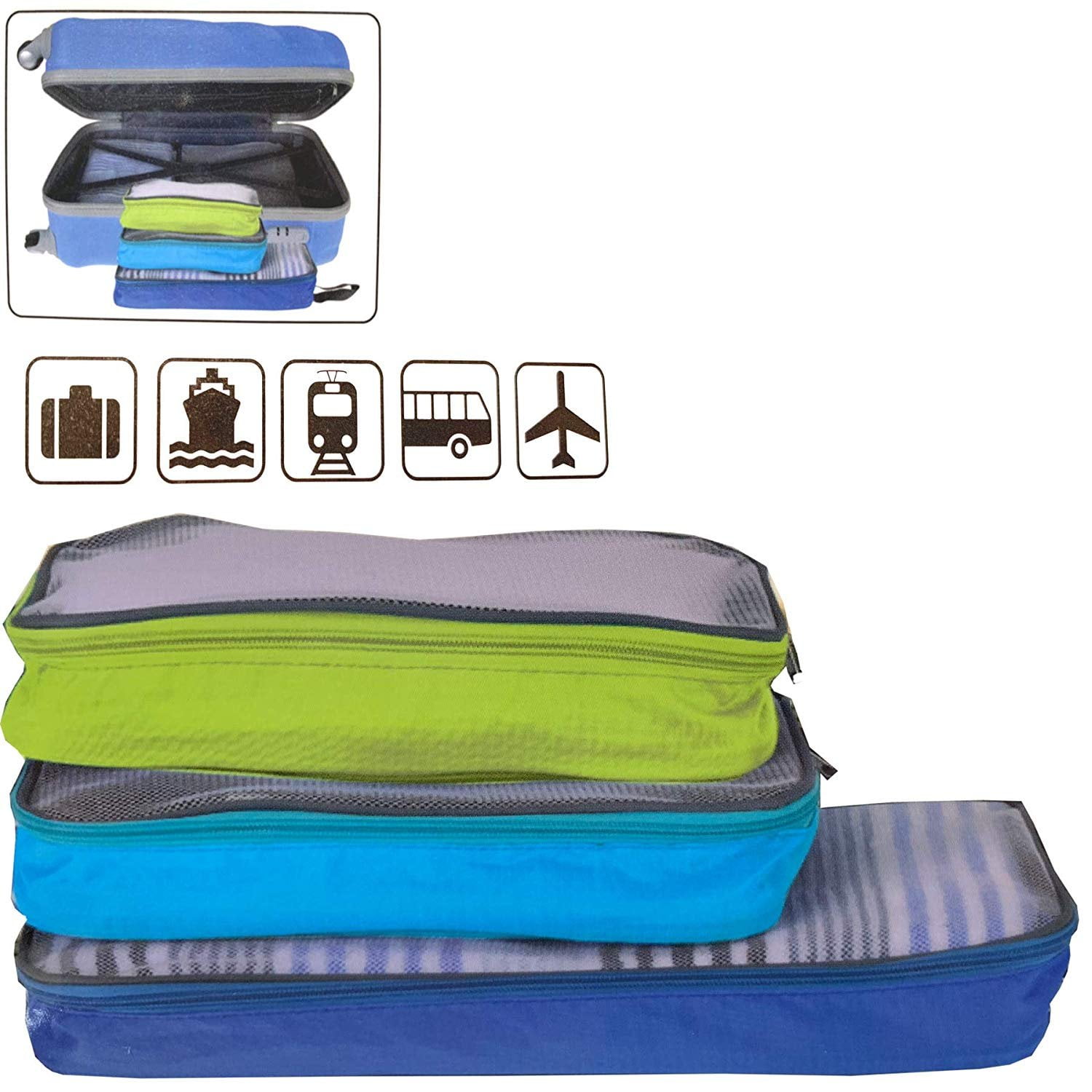 small medium large luggage