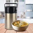thumbnail image 2 of Lunch-1000ml Stainless Steel Vacuum Lunch Box Smoldering Mug Insulated Soup Container, 2 of 7