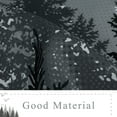 thumbnail image 5 of Small Shower Curtain Mountain Forest Nature Tree Fabric Shower Curtain for Bathroom Plant Shower Curtain Water Repellent Shower Curtain Bathtubs Hotel, 36 x 72 inch, Black, 5 of 5