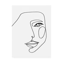 Trademark Fine Art 'Face Line 1 Fabrikken' Canvas Art by Design Fabrikken