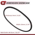 thumbnail image 4 of Correa de transmisión V-Belt Unique Bargains para muchas scooters de 125cc/150cc, motocicletas y karts, 4 of 7