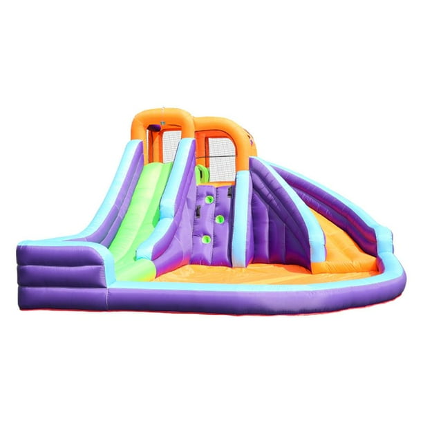DoubleSlide Inflatable Water Park with 750V blower