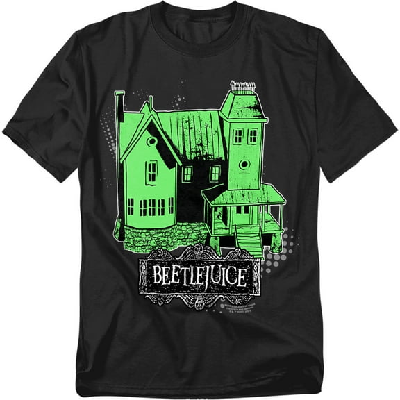 Beetlejuice Humble Abode Unisex Adult T Shirt (2X-Large) Black