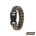 thumbnail image 4 of Pulsera trenzada de cuerda de paracaídas con cierre de clip de plástico. Se puede convertir en una cuerda resistente a roturas en caso de emergencia., 4 of 5