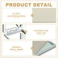 thumbnail image 3 of Uxcell Small Pocket Mirror for Purse, Rectangular Magnifying Foldable Silver Makeup Handheld Compact Mirror for Women, Purse, Travel, Girls, Gift(Beige, 3.35" x 2.44"), 3 of 7