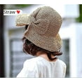 thumbnail image 3 of Sombrero de playa plegable ancho para mujer Sombrero de verano para mujer con lazo, 3 of 5