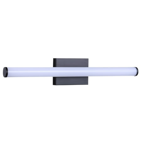 Diodesy 24-Inch LED Bathroom Vanity Light Fixture Vertical or Horizontal Bath Bar Fixture 20-Watt CCT 3 Color Changing (3000K/4000K/5000K) 1600 Lumens Black Finish Dimmable