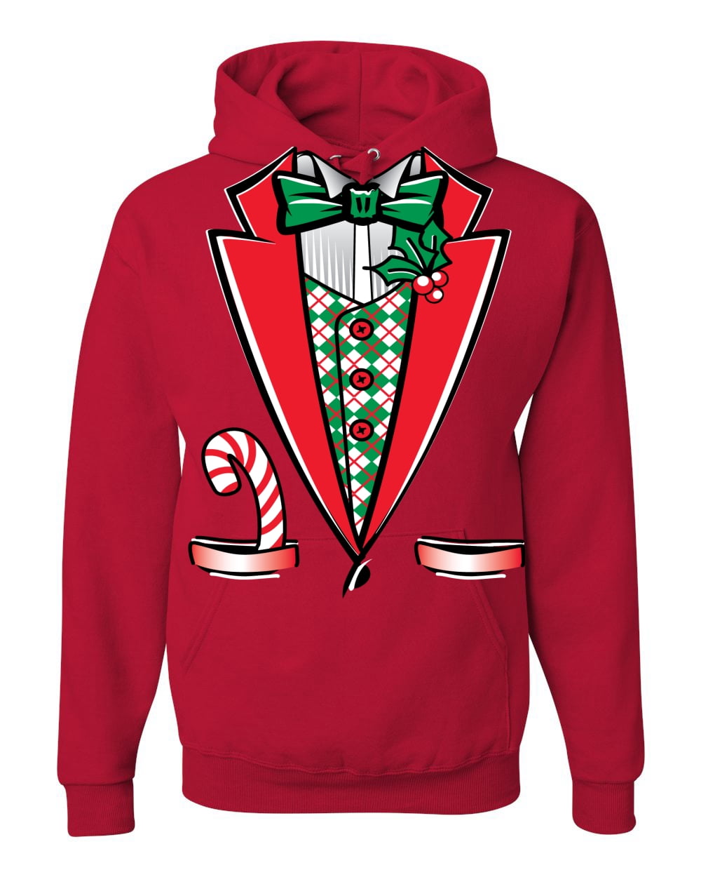 christmas tuxedo hoodie
