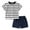 Navy baby boy summer outfit GHF2, variant on GXWEA 2T Boy Outfit Baby Boys' Clothing Sets Baby Boy Clothes Toddler Boy Summer Outfits Short Sleeve Top T-Shirt & Pocket Pant Set 2 Piece
