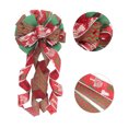 thumbnail image 3 of GadgetVLot Large Lattice Sequin Ribbon Bow Christmas Decoration Scene Layout Christmas Tree Top Bow, 3 of 12