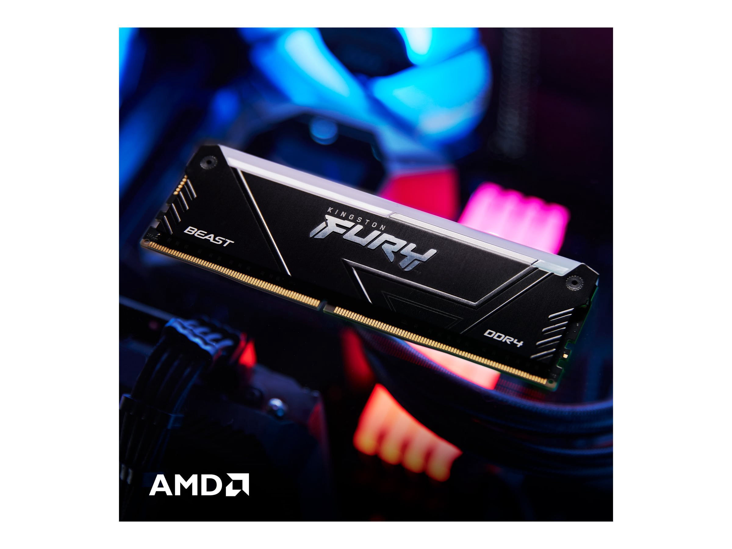 【即日発送】Kingston FURY Beast DDR4 64GB16×4 Kingston FURY Beast DDR4 SDRAM RAM Memory - Walmart.com