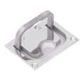 thumbnail image 2 of Flush Lifting Handle, Mirror Embedded Boat Ring Hatch  For Bait Manhole Cover For Home Furniture For Ships 76x56mm,96x69mm, 2 of 8