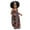 Coffee, variant on 2022 New Baby Girls Dress Toddler Girls African Traditional Style Fly Sleeve Backless Dress Kids Ankara Princess Dresses 1-6Y Spring Clothing