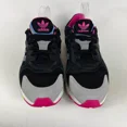 thumbnail image 4 of Ad-id-as Tresc Run Sneakers Men 9 Black Pink Low Top Athletic Running Shoes EG5023, 4 of 6