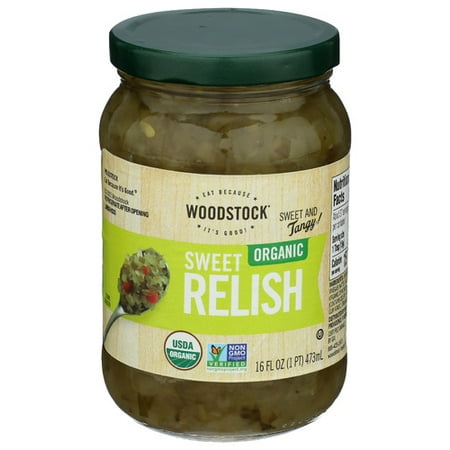 (Pack of 12) Woodstock Sweet Relish Organic 16 Oz