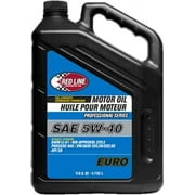 Red Line Synthetic Oil Professional Series Full Synthetic Motor Oil 5W-40, 5 qt