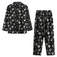 thumbnail image 7 of FOR U DESIGNS Dog Footprint Pajama Sets for Women 2 Piece Button Down V-neck Tops Size 2XL Sleepwear Long Sleeve Pants with Pockets for Womens Nightwear Button Front, 7 of 7