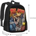 thumbnail image 3 of Tasmanian Cartoon Devil Taz Anime Laptop Bag Cartoon Backpack Casual Travel Backpacks Daypack For Men Women, 3 of 8