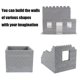 thumbnail image 4 of Juego de bloques de construcción Feleph, 360 piezas, perfil de mampostería, 1 x 2, 4 of 6