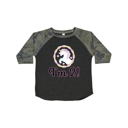 

Inktastic 2nd Birthday Unicorn Party Girls Gift Toddler Toddler Girl T-Shirt