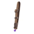 thumbnail image 4 of Collar de seguridad ajustable para cachorros y gatitos, correa con hebilla para caminar con campana de 30cm marrón jinwen Collar de gato, 4 of 8