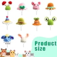thumbnail image 3 of enjoywould Small Pet Hat Adorable Knitted Hamster Hat Adjustable Small Pets Headwear Pet Costume Accessory, 3 of 7
