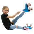 thumbnail image 5 of Circle Society Bling Bubble Gum Adjustable Kids Roller Skates, Girl Sizes 3 to 7, 5 of 15
