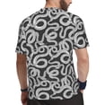 thumbnail image 2 of Rocae Snake for Men's Mesh Quick-Dry Short Sleeve Workout T-Shirt,Mens Crew Neck Tee Lightweight Soft Classic T Shirts Large, 2 of 9