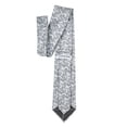 thumbnail image 4 of Jacob Alexander Men's Woven Bold Vine Pattern Regular Neck Tie - Silver, 4 of 7