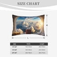 thumbnail image 4 of Balery Sunset Airplane Travel View Bedding Queen Pillow Cases - Envelope Closure - Soft Brushed Microfiber Fabric - Shrinkage and Fade Resistant Pillow Cases-14"x20", 4 of 6