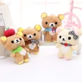 thumbnail image 4 of 1pcs Kawaii Standing 11CM Lover Rilakkuma Bear Plush Stuffed TOY Soft Figure DOLL Key Chain Design Pendant Charm TOY, 4 of 5