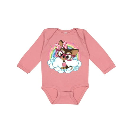 

Inktastic Chihuahua Gifts for Girls Gift Baby Girl Long Sleeve Bodysuit
