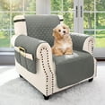 thumbnail image 2 of TWINNIS Waterproof Recliner Covers Dog Chair Cover Furniture Protector Sofa Slip Cover for Pets and Kids,25",Light Gray, 2 of 7