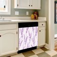 thumbnail image 3 of Lavender floral purple Dishwasher Magnet Cover Decorative Sticker for Home Cabinet Kitchen 23" x26", 3 of 5