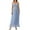 Blue, variant on Musuos Women Elegant Summer Skirts Outfits Spaghetti Strap Camisole Tank Tops Flowy Long Skirts Set