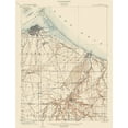 thumbnail image 2 of USGS 12x14 White Modern Wood Framed Museum Art Print Titled - Sandusky Ohio Quad - USGS 1904, 2 of 4