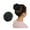 Dark black, variant on Synthetic Claw Clip In Chignon Fake Hair Chignon Bun Hairpiece Black Brown Blonde Women Curly Chignon Bun Hair