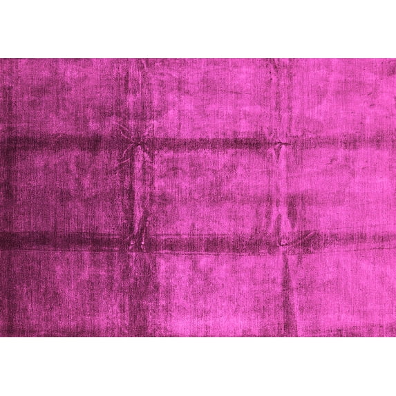 Ahgly Company Indoor Rectangle Oriental Pink Industrial Area Rugs, 2' x 4'