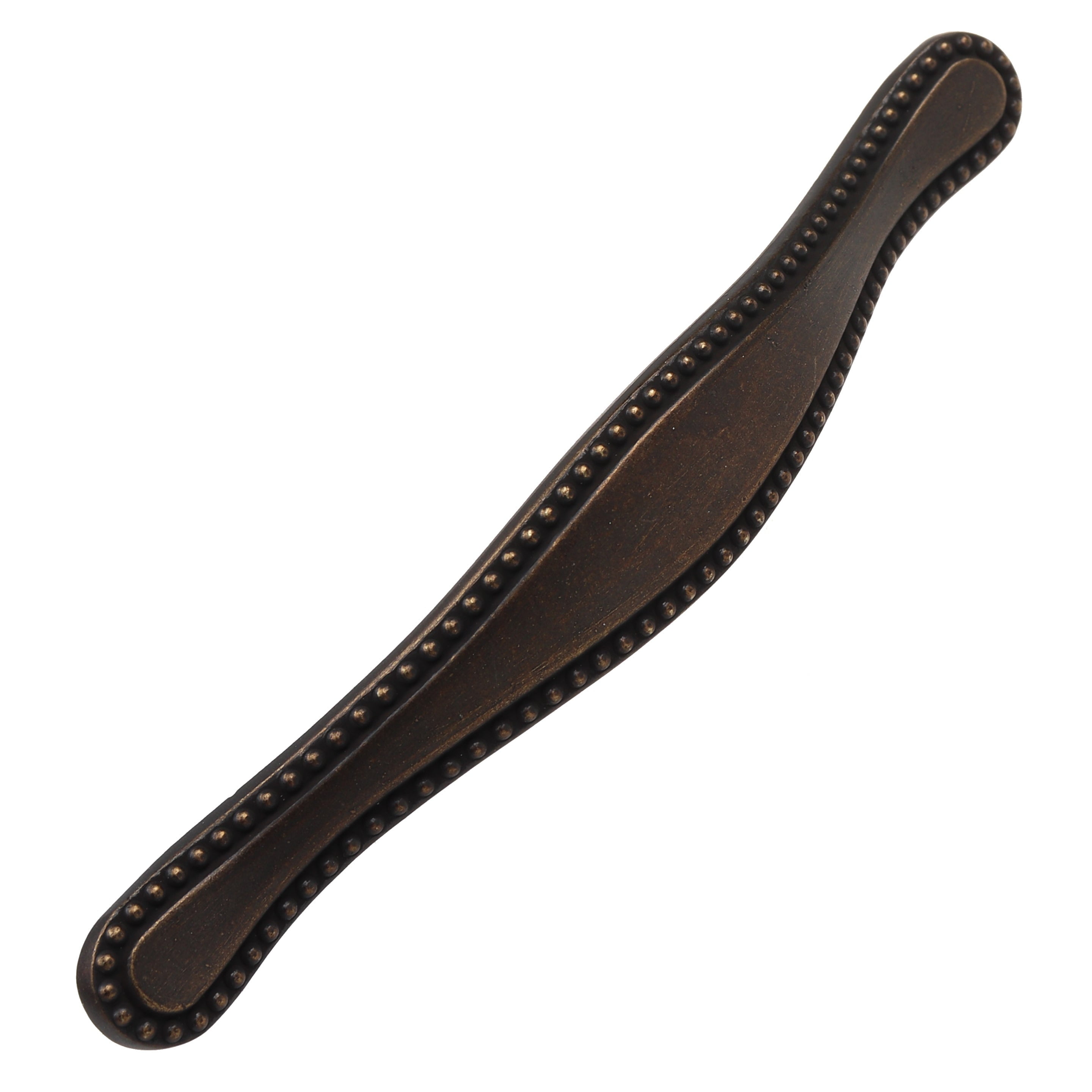 GlideRite 3 in. Center Beaded Pull Cabinet Hardware Handles, Antique Brass, Pack of 25