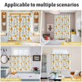 thumbnail image 5 of Spring Daisy Kitchen Curtains Window Panels, Country Watercolor Yellow White Floral Leaf Insulated Window Treatment Curtain, Grommet Curtains for Bedroom/Living Room/Bathroom, 2 Piece 52"Wx84"L, 5 of 8