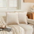 thumbnail image 1 of Xihbxyly Funda de Almohada con Diseño de Rayas de Viento, Elegante Funda de Cojín con Borlas, Suave Fibra Blanqueadora, Elegante Cierre de Cremallera Invisible, Decoración Del Hogar, Accesorio para S, 1 of 7
