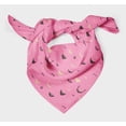 thumbnail image 3 of Bimba Pink Mustache Face Pure Silk Printed Head Bandanas Summer Neck Wrap Scarf 40 x 40 Inches, 3 of 6