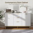 thumbnail image 4 of HOMCOM Buffet Armoire de Rangement à 3 Tiroirs pour Salle à Manger, Salon, 4 of 9