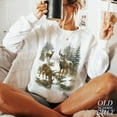thumbnail image 2 of Vintage Deer Sweatshirt | Winter Forest Wildlife Pullover, 2 of 7