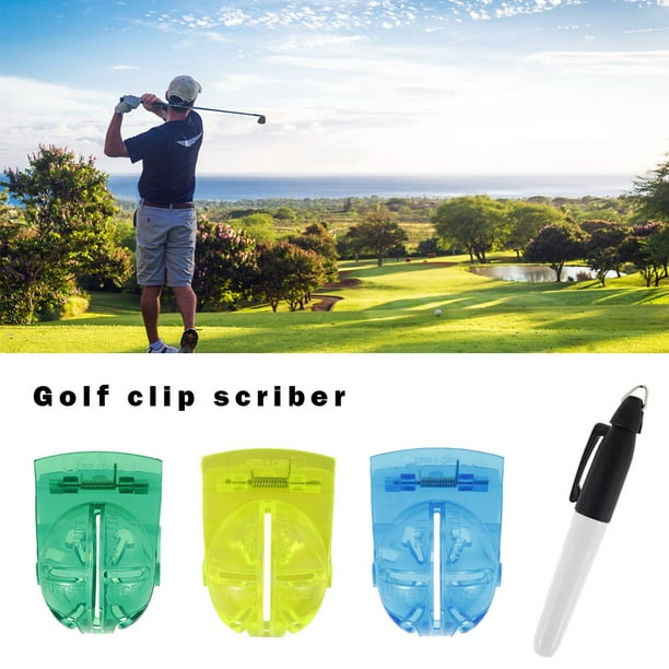 HAOAN Triple Track Golf Ball Line Marker Golf Ball Mark Stebcil