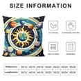 thumbnail image 5 of Bciig Solar System Planets Rocket Ship Graphic Decorative Cushion Cover for Home - 1PC Men Women Boy Girl Room Pillow Cover 24x24in, 5 of 5