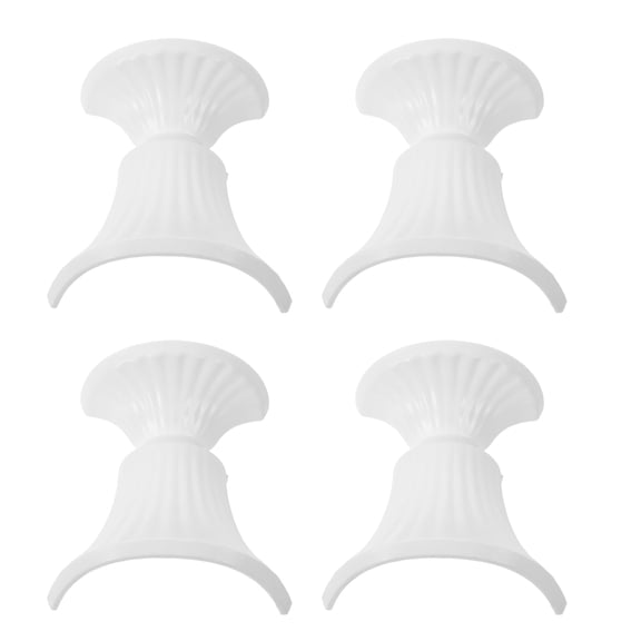 FOMIYES 4Pcs Small Half Vase Wall Planter Plastic White Wall Mounted Flower Pot for Dried Flowers